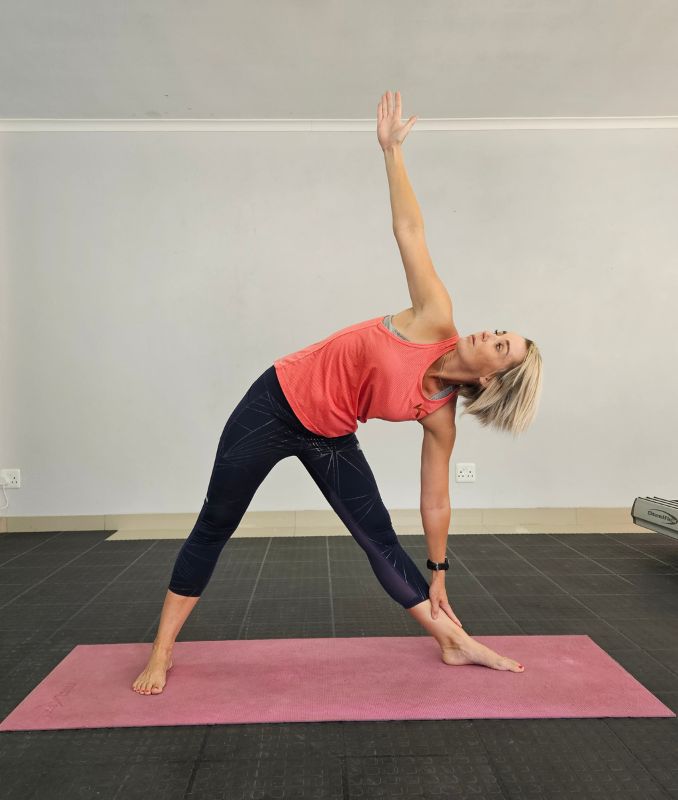Triangle pose